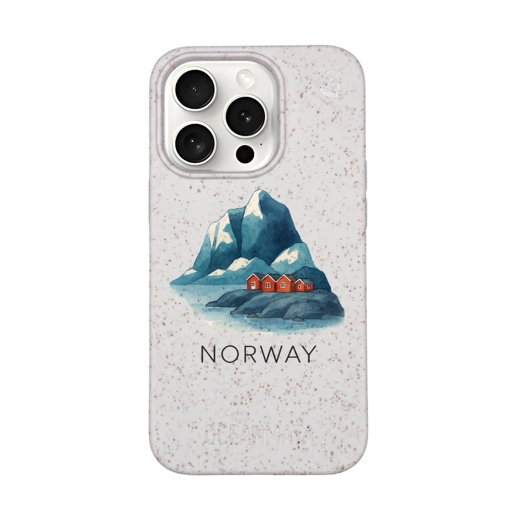 Biologisch abbaubare Handyhülle iPhone 15 pro Norway — kompostierbar — Vorderseite