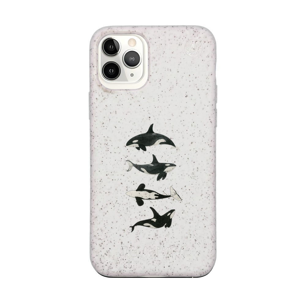 iPhone 11 Pro Case - Orca white - "OrcaFamily" - sustainable