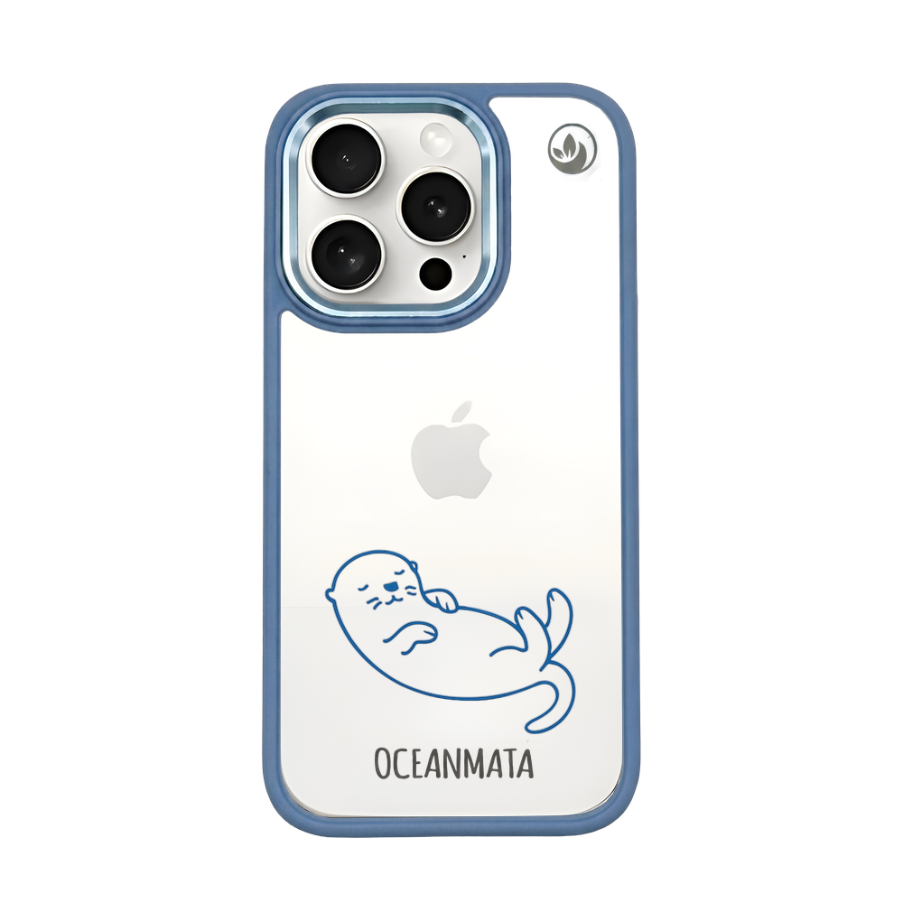 iPhone 15 pro case - Otter blue - sustainable