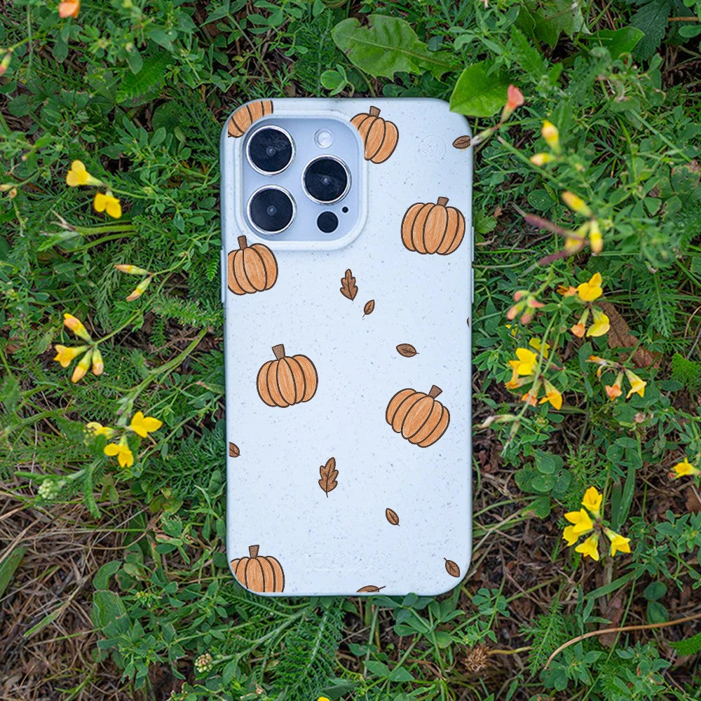 Biologisch abbaubare Handyhülle iPhone 15 pro max Pumpkin — kompostierbar — Bonus