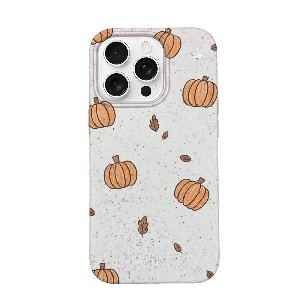 Biologisch abbaubare Handyhülle iPhone 16 pro max Pumpkin — kompostierbar — Vorderseite