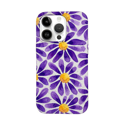 iPhone 14 pro Hülle - Blumen lila - "purplebloom" - nachhaltig