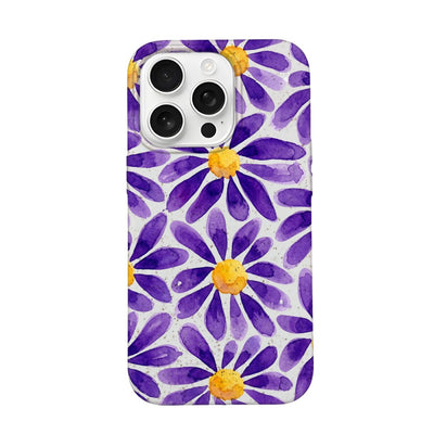 iPhone 16 pro Hülle - Blumen lila - "purplebloom" - nachhaltig