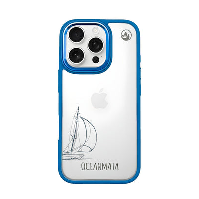 iPhone 16 Pro Max Case - Line Art Whale - "Space Sheet" - Sustainable