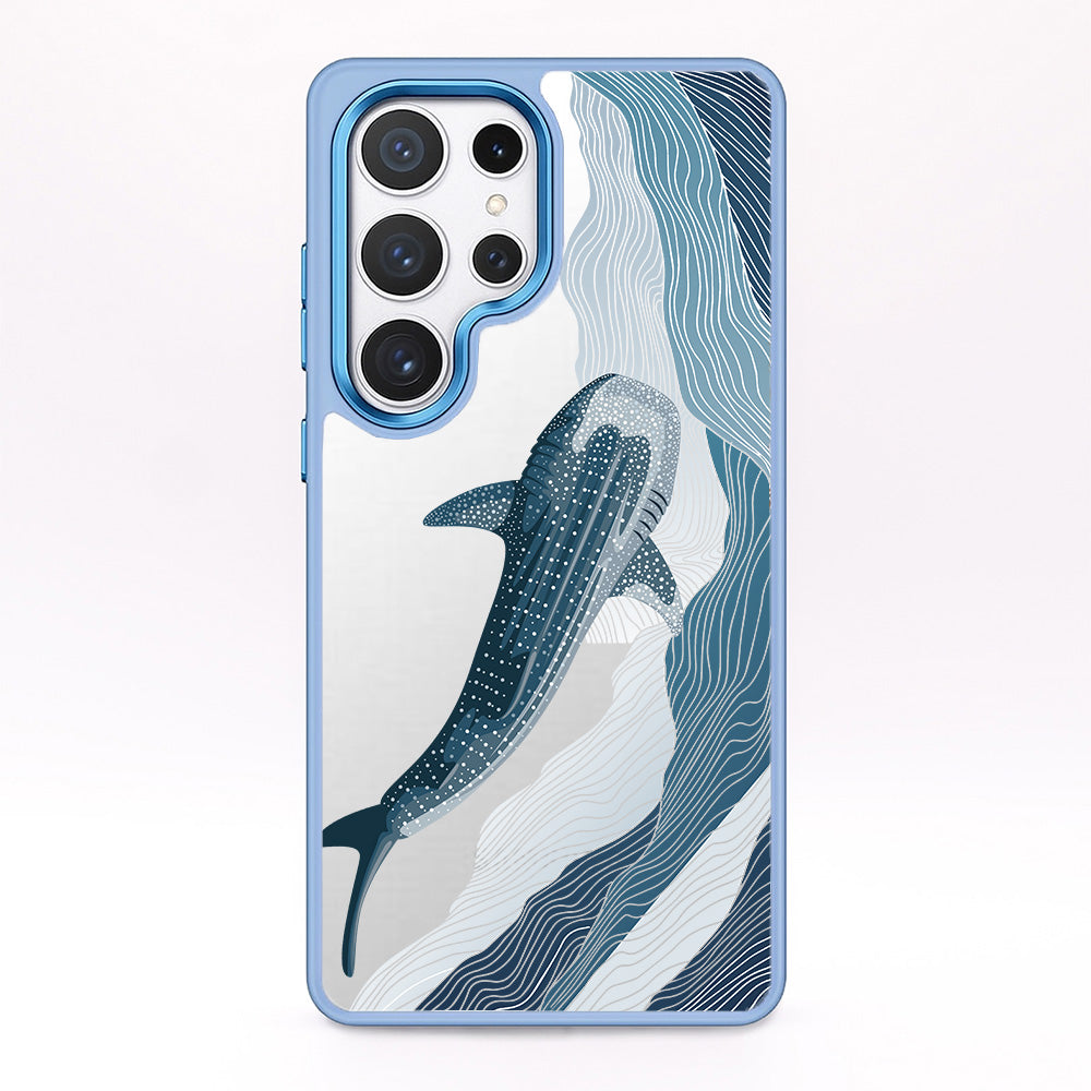 Samsung S24+ Hülle - Walhai blau - "DeepWater" - nachhaltig