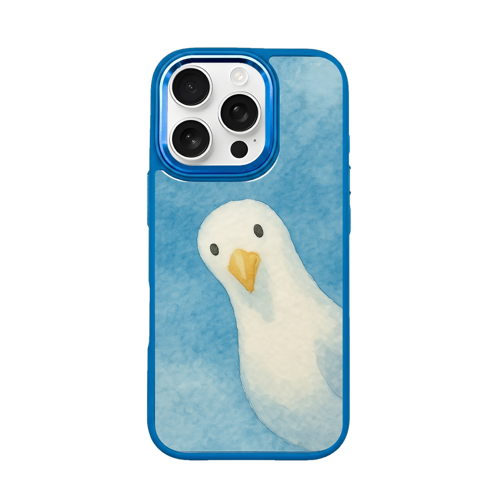 iPhone 16 pro max case - Seagull blue - "Seagull" - sustainable