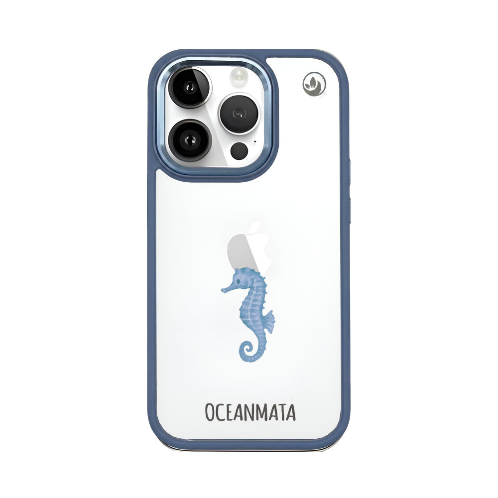 iPhone 14 Pro Case - Seahorse White - "SeahorseTale" - sustainable