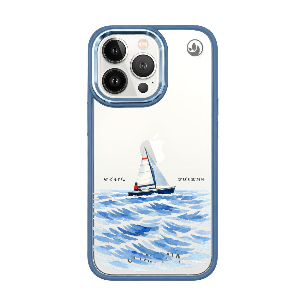Nachhaltige Handyhülle iPhone 13 pro max Towardsthehorizon aus Ocean Plastic — Vorderseite