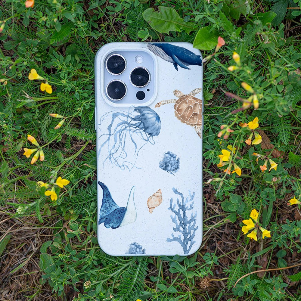 Biologisch abbaubare Handyhülle iPhone 13 Turtleandfriends — kompostierbar — Bonus