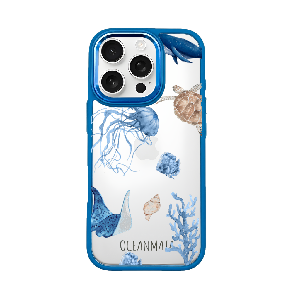 iPhone 16 pro max case - white turtle - "Turtle & Friends" - sustainable