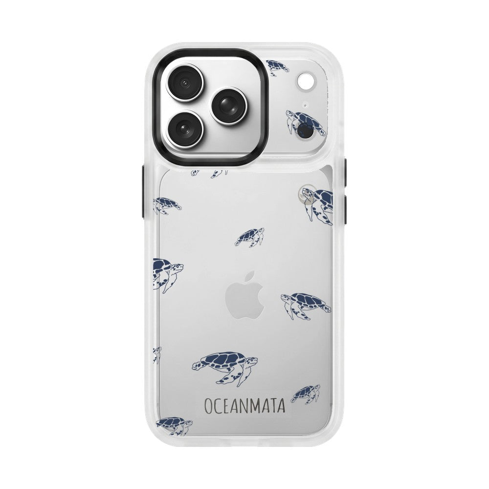 iPhone 17 Pro Max Case - Turtles Blue - "Turtlino" - sustainable