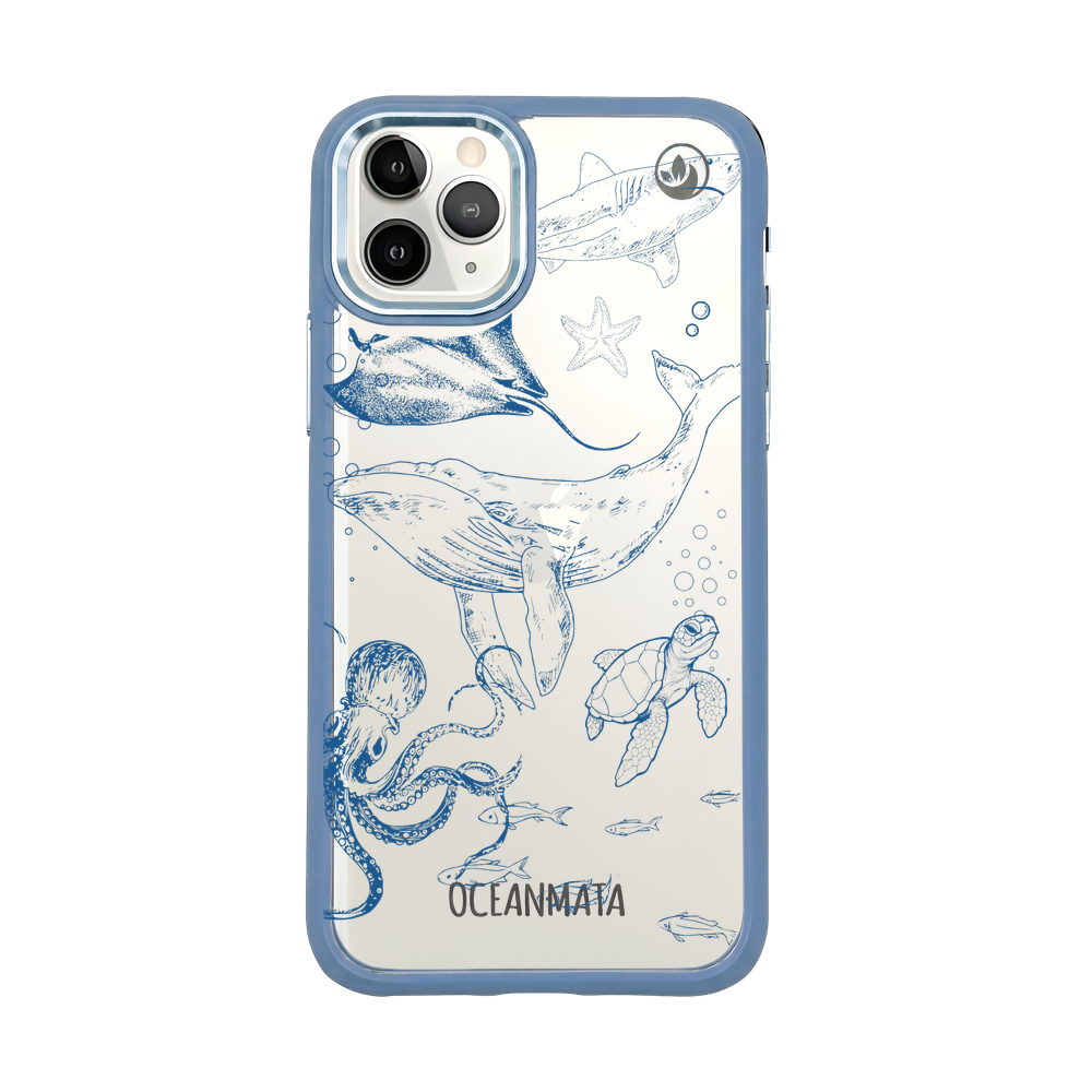 iPhone 11 pro case - whale blue - "WhaleLife" sustainable