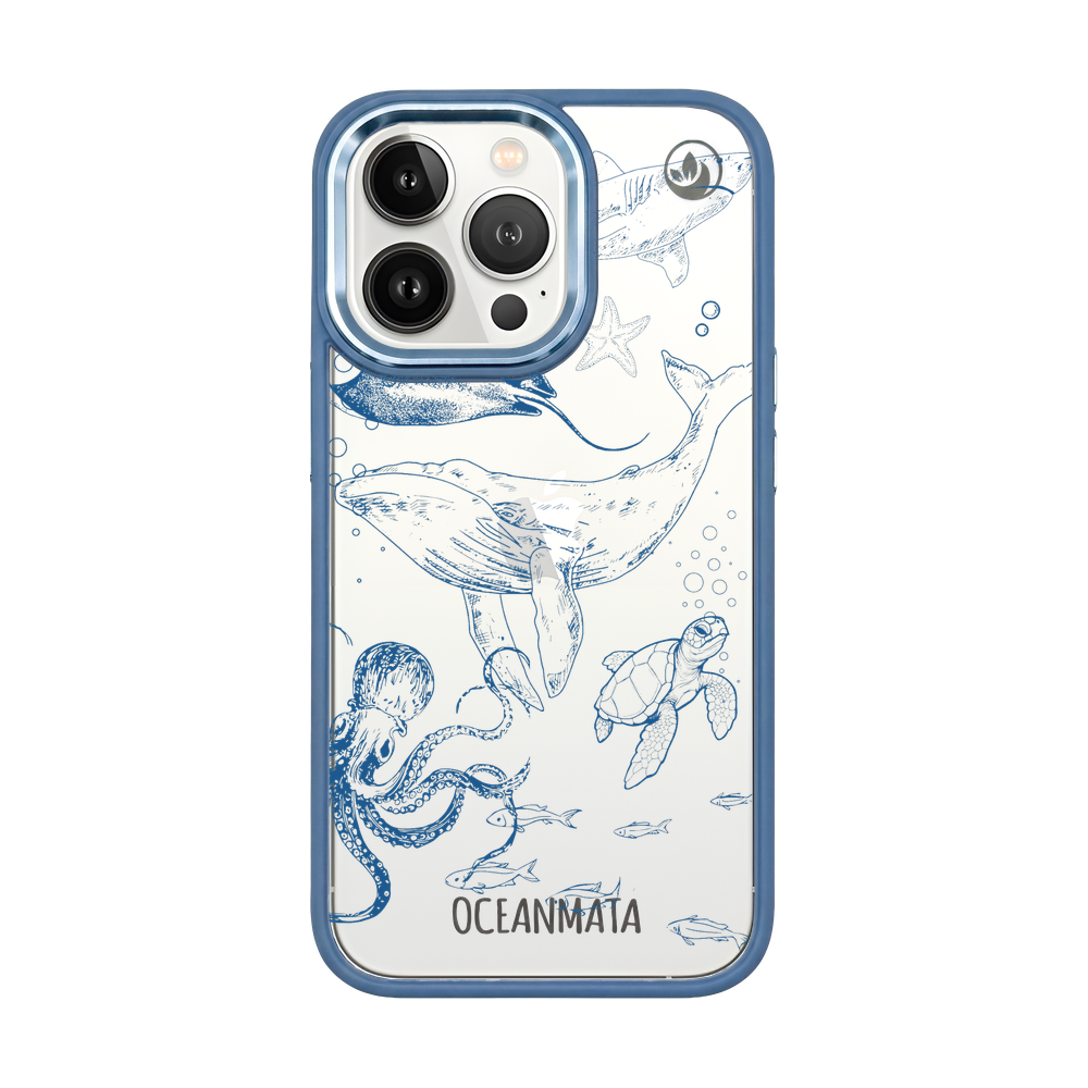 iPhone 13 pro case - whale blue - "WhaleLife" sustainable