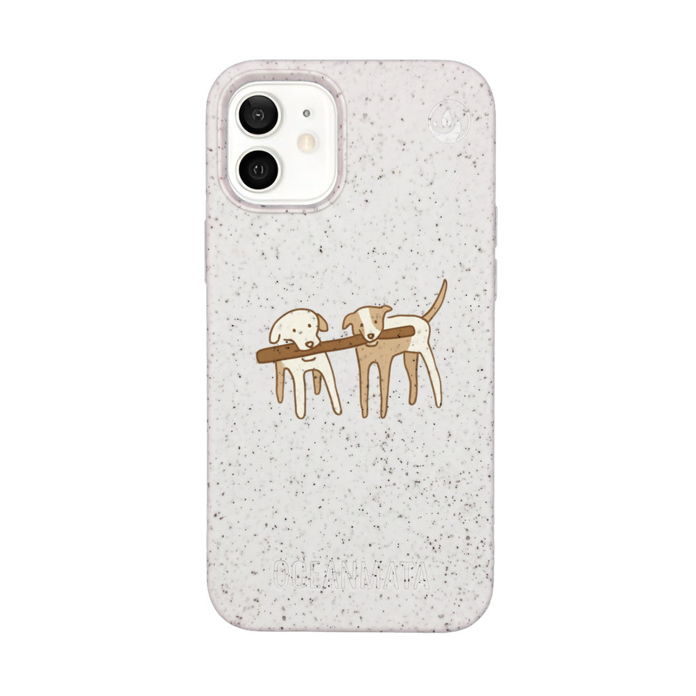Biologisch abbaubare Handyhülle iPhone 12 mini Wuff — kompostierbar — Vorderseite