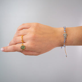 Armband türkis - "Blue Ocean Turtle Stone" Edition