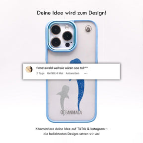 iPhone 16 Hülle - Walhai blau - "Walhai" - nachhaltig