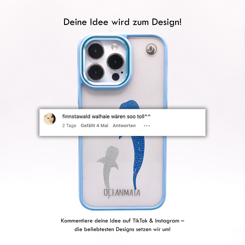 iPhone 11 pro Hülle - Walhai blau - "Walhai" - nachhaltig