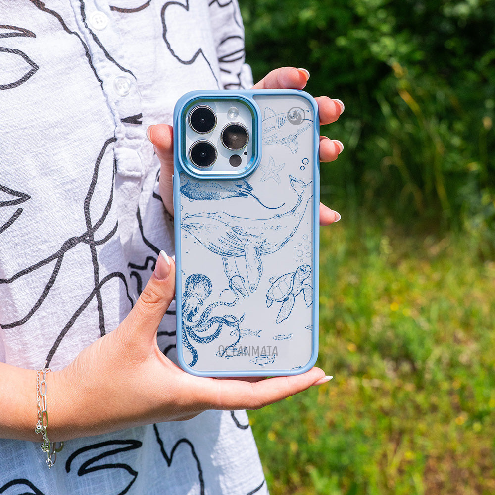 Samsung S25 Ultra Hülle - Wal blau - "WhaleLife" nachhaltig