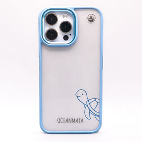 iPhone 16 pro max hoesje - schildpadblauw - "Schildi" - duurzaam