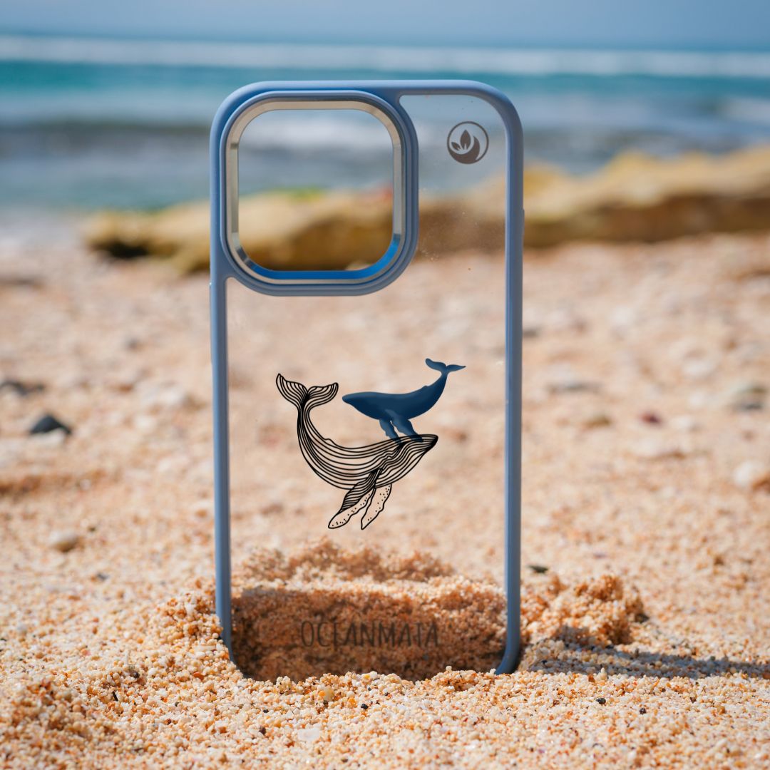 nachhaltige Apple iPhone Hülle "OceanCase - BlueWhale"