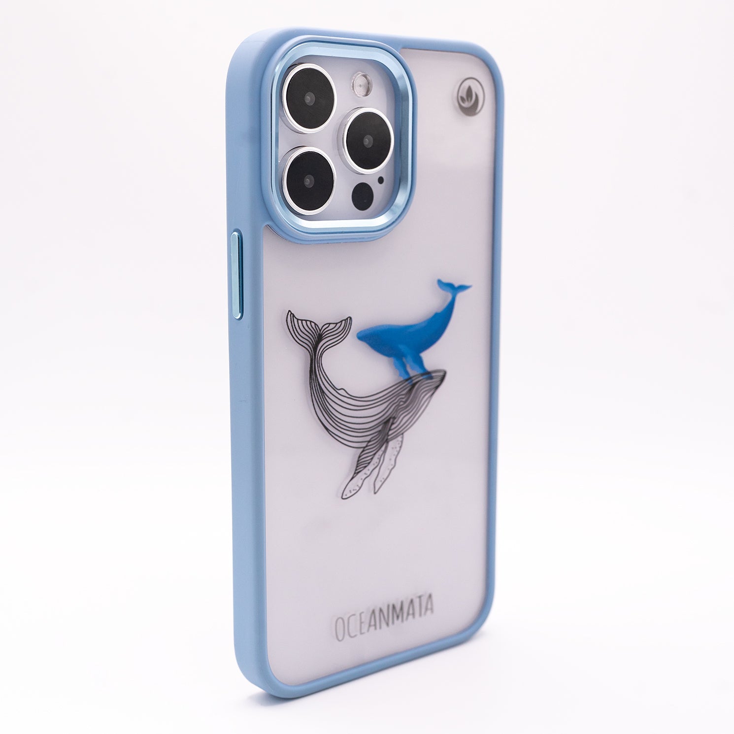 iPhone 13 pro max Hülle - Wal blau - "BlueWhale" - nachhaltig