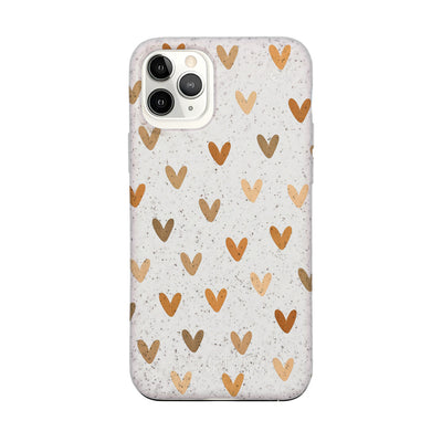 iPhone 11 Pro Case - Heart White - "AutumnLove" - sustainable