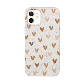 Biologisch abbaubare Handyhülle iPhone 12 mini Autumnlove — kompostierbar — Vorderseite
