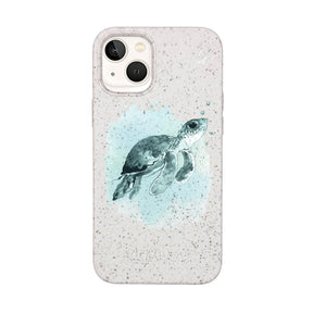 Biologisch abbaubare Handyhülle iPhone 13 mini Babyturtle — kompostierbar — Vorderseite