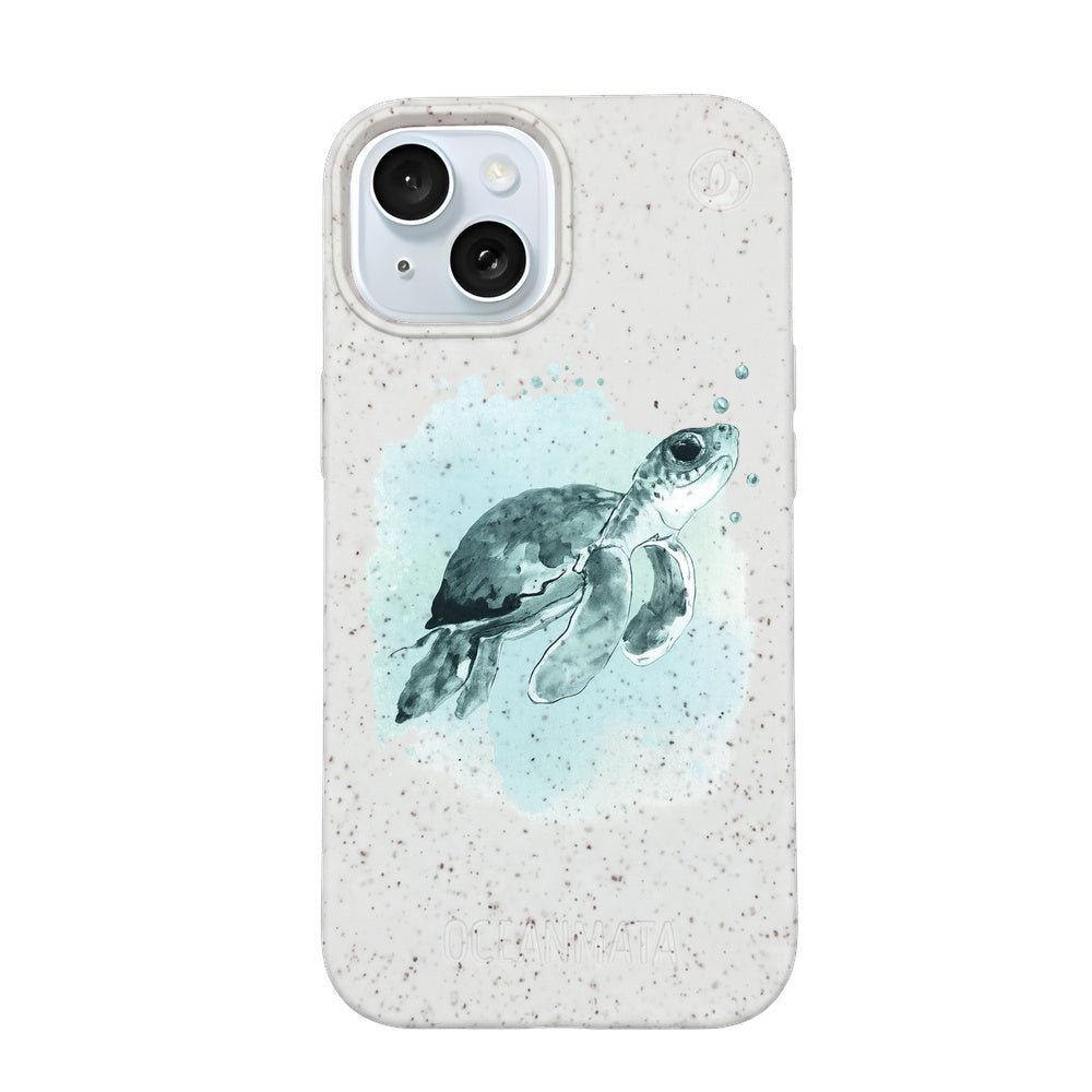 Biologisch abbaubare Handyhülle iPhone 15 Babyturtle — kompostierbar — Vorderseite