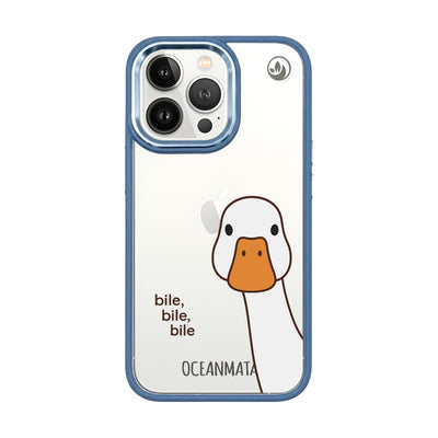 iPhone 13 pro case - Duck white - "Bile Bile Bile" - sustainable