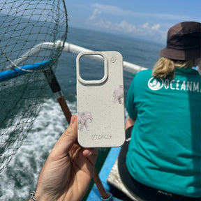 iPhone 16 pro max Hülle - Elefant weiß - "Ele-Fant" - nachhaltig