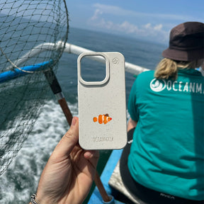 iPhone 11 pro Hülle - Clownfisch weiß - "Mr.Clown-Fish" - nachhaltig