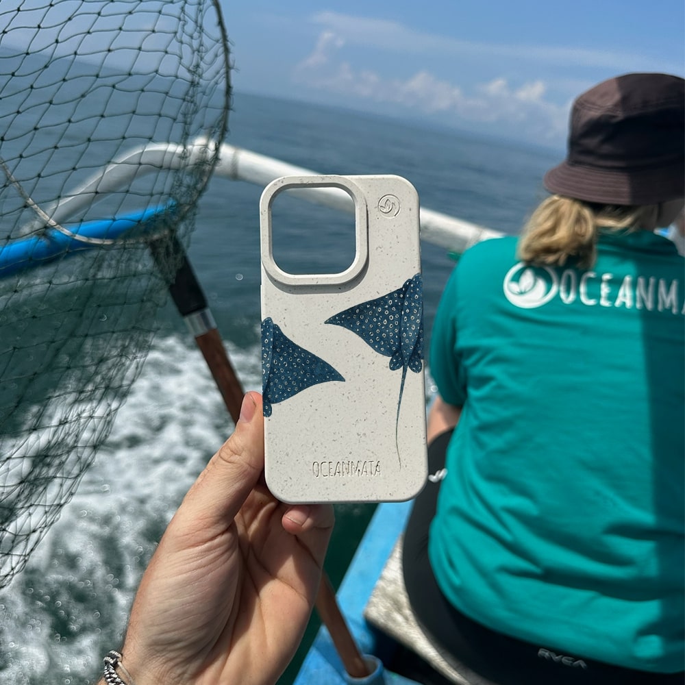 iPhone 17 pro Hülle - Ray weiß - "RayDance" - nachhaltig