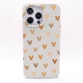 iPhone 14 pro max Hülle - Herz weiß - "AutumnLove" - nachhaltig