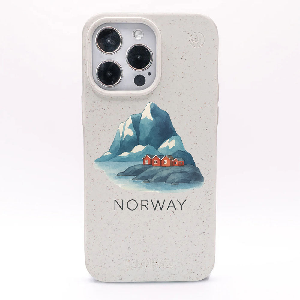 iPhone 13 pro max Hülle - Norwegen weiß - "Norway" - nachhaltig