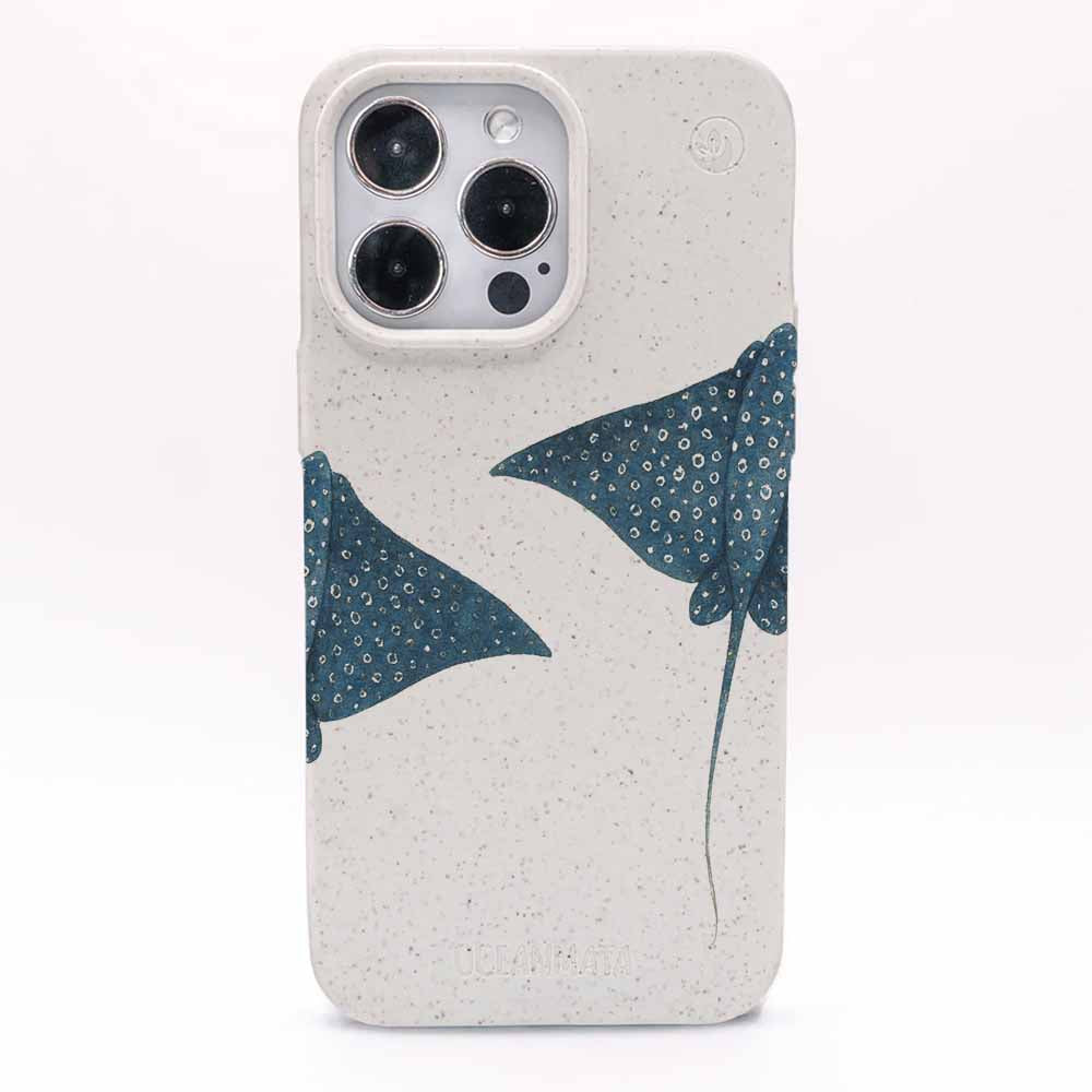 iPhone 15 pro max Hülle - Ray weiß - "RayDance" - nachhaltig