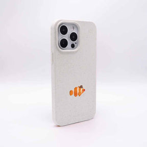 iPhone 14 Hülle - Clownfisch weiß - "Mr.Clown-Fish" - nachhaltig