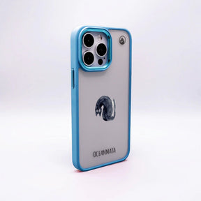 Nachhaltige Handyhülle iPhone 16 pro Blackcat aus Ocean Plastic — Rückseite