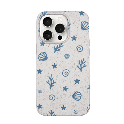 iPhone 15 pro max Hülle - Korallen weiß - "BlueCoralLife" - nachhaltig