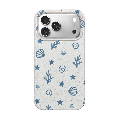 iPhone 18 Pro Max / 17 Pro Max Hülle - Korallen weiß - "BlueCoralLife" - nachhaltig