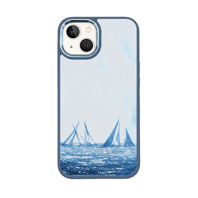 iPhone 13 Case - sailing blue - "BlueHorizon" - sustainable