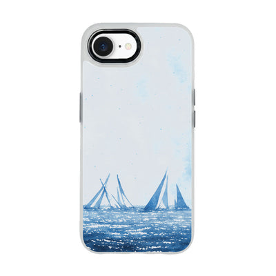 iPhone 16e/17e Case - sailing blue - "BlueHorizon" - sustainable