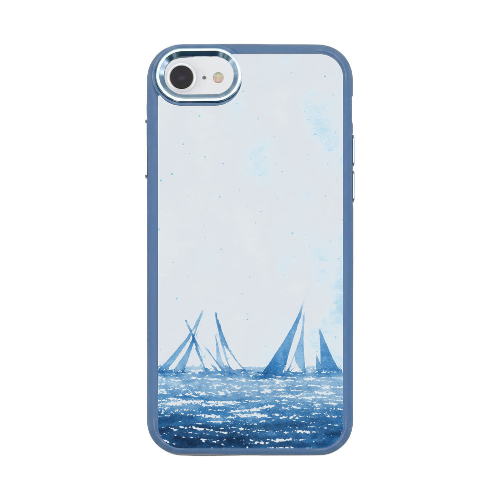 iPhone SE/7/8 Case - Sailing Blue - "BlueHorizon" - Sustainable