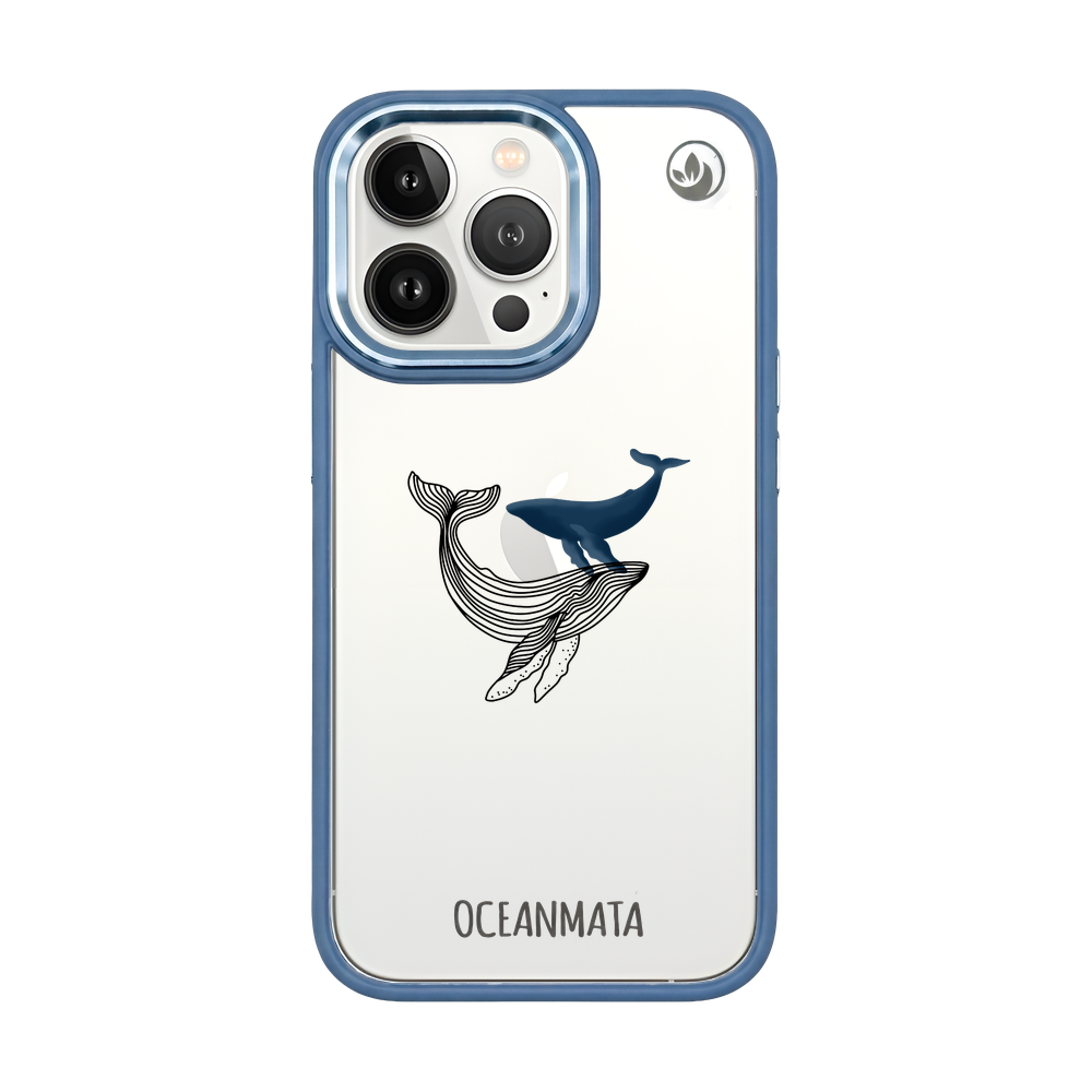 iPhone 13 pro case - whale blue - "BlueWhale" - sustainable