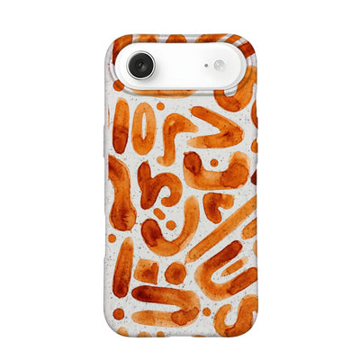 iPhone 17 Air Hülle - orange - "buchstabensuppe" - nachhaltig