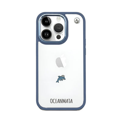 iPhone 14 Pro Max Case - Dolphin Blue - "Captain Dolphin" - Sustainable