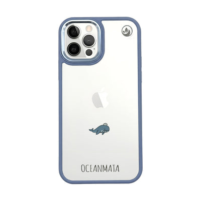 iPhone 12 Pro / iPhone 12 Case - Whale Blue - "Captain Whale" - sustainable