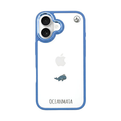 iPhone 16 Hülle - Wal blau - "Captain Whale" - nachhaltig