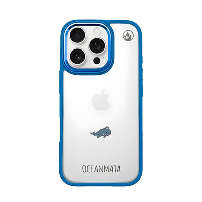 iPhone 16 Pro Case - Whale Blue - "Captain Whale" - Sustainable