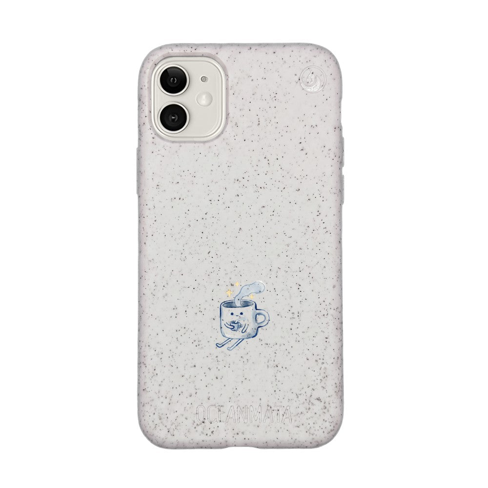 iPhone 11 Case - white - "coffeelove" - sustainable
